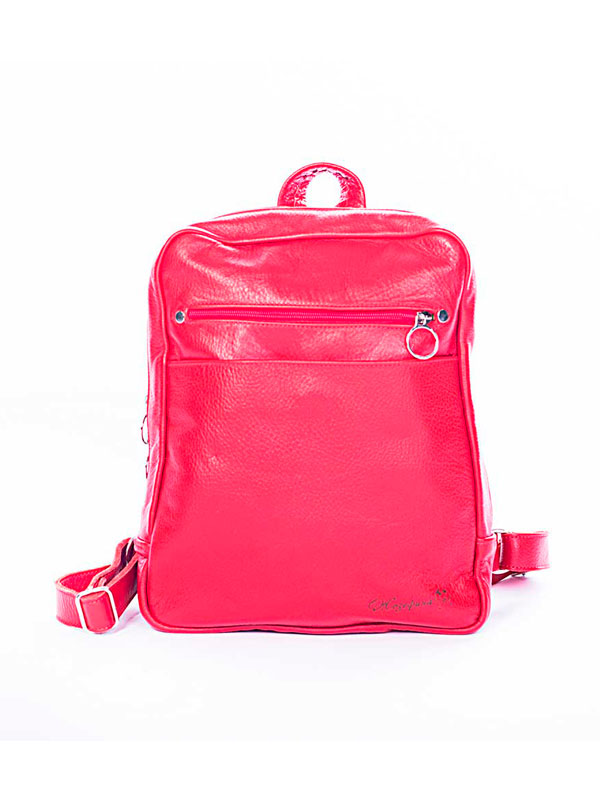 Рюкзак из натуральной кожи Vanessa Red